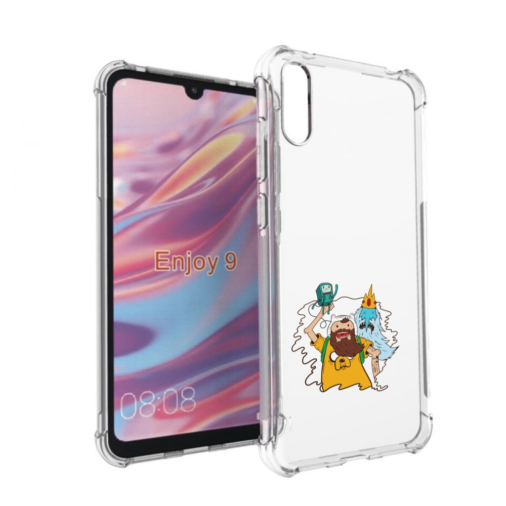 

Чехол бампер MyPads время приключений старый Финн для Huawei Enj, Прозрачный, Tocco