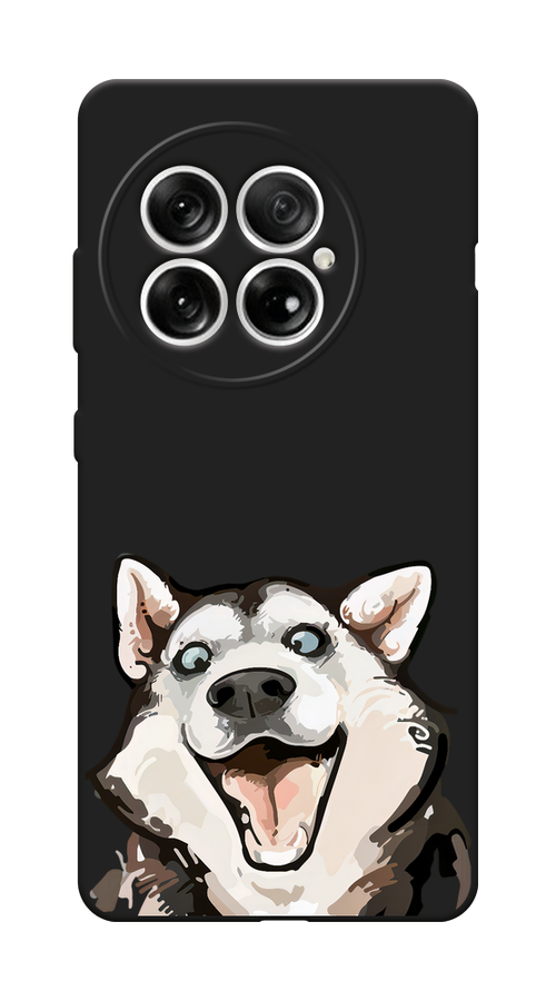 

Чехол Awog на OnePlus 13 "Радостный хаски", Белый;голубой;черный, 155352-1