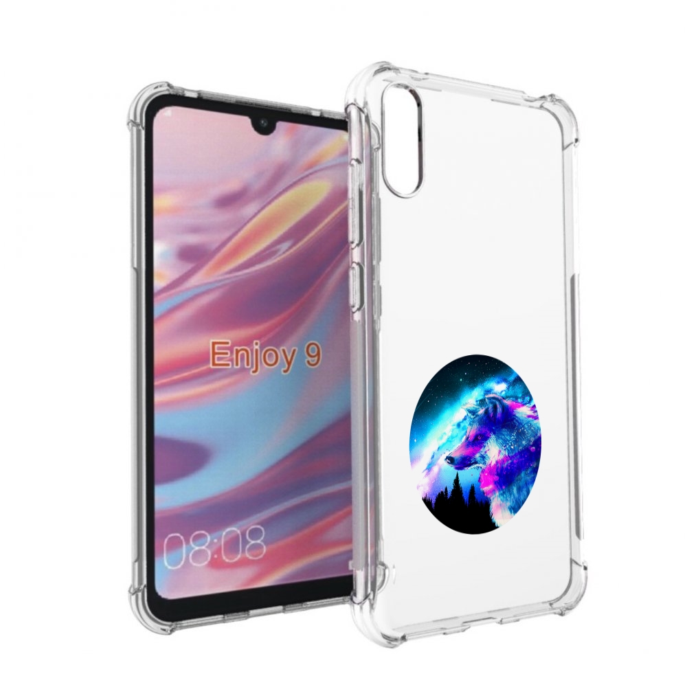 

Чехол бампер MyPads голубой волк для Huawei Enjoy 9., Прозрачный, Tocco