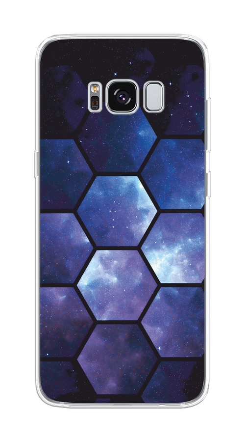 

Чехол на Samsung Galaxy S8 "Соты космос", Черный;фиолетовый, 24750-1