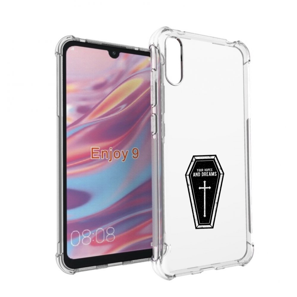 Чехол бампер MyPads гроб с мечтами для Huawei Enjoy 9.