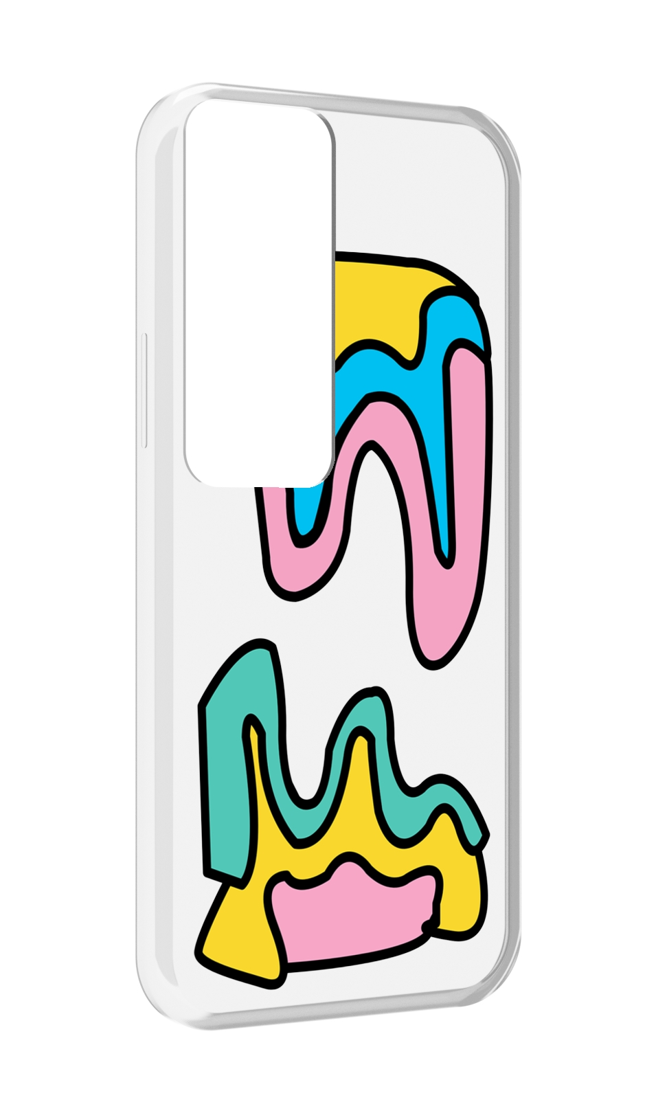 

Чехол MyPads вытекающая-абстракция для Tecno Pova Neo 2, Прозрачный, Tocco