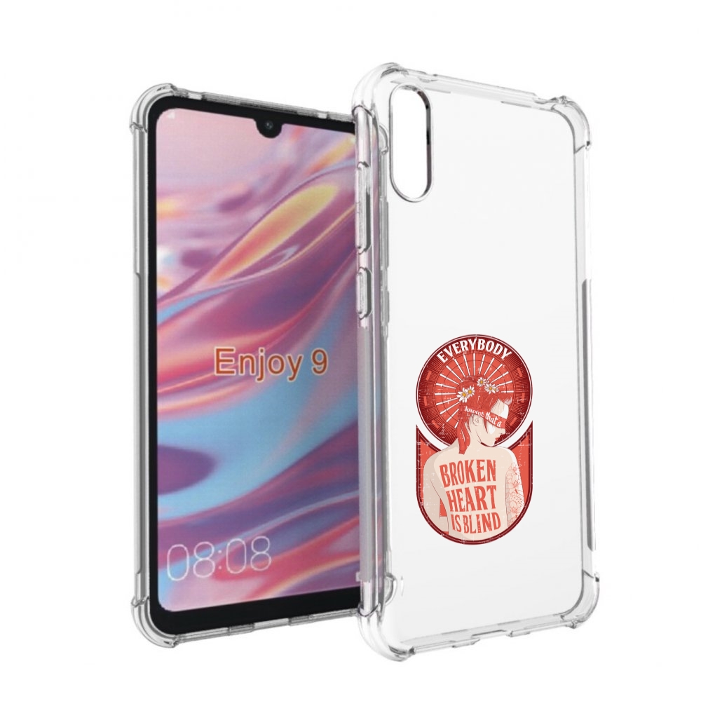 

Чехол бампер MyPads девушка разбитое сердце для Huawei Enjoy 9., Прозрачный, Tocco