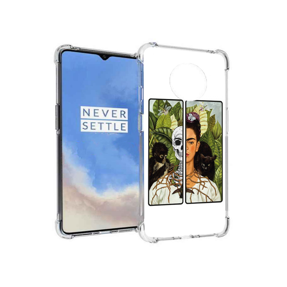 

Чехол MyPads Tocco для OnePlus 7T сдвоенная картинка девушка скелет (PT227044.138.595), Прозрачный, Tocco