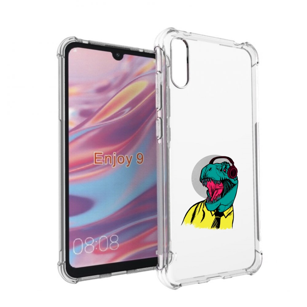 

Чехол бампер MyPads дино для Huawei Enjoy 9., Прозрачный, Tocco