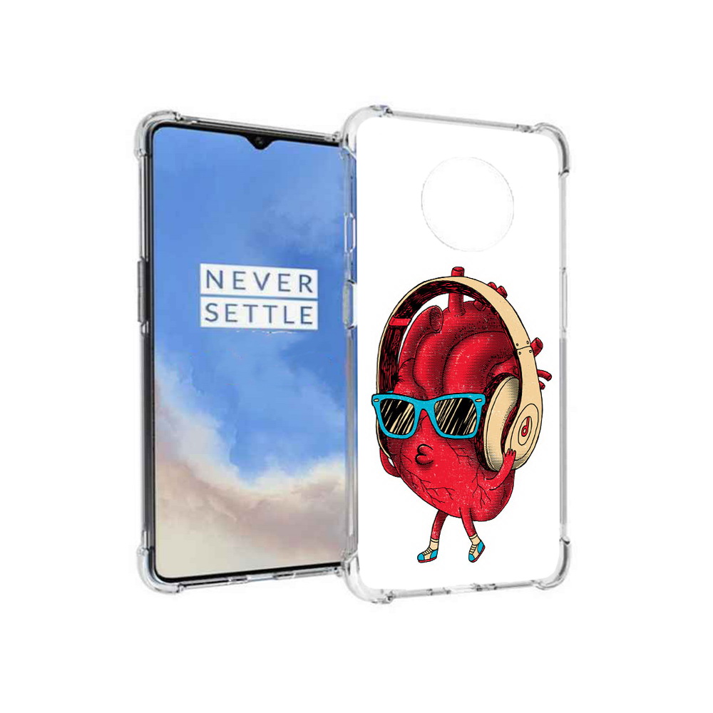 

Чехол MyPads Tocco для OnePlus 7T слушай сердце (PT227044.138.609), Прозрачный, Tocco