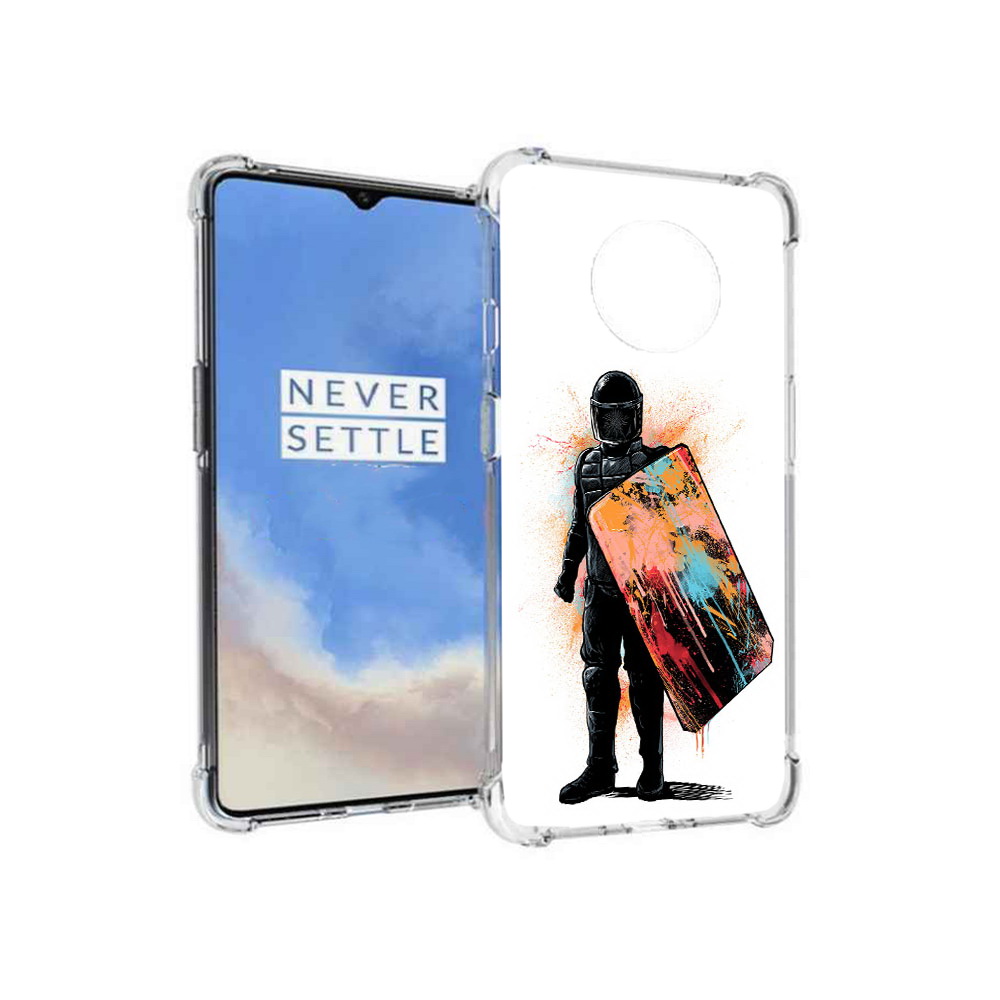 

Чехол MyPads Tocco для OnePlus 7T солдат с красочным щитом (PT227044.138.614), Прозрачный, Tocco