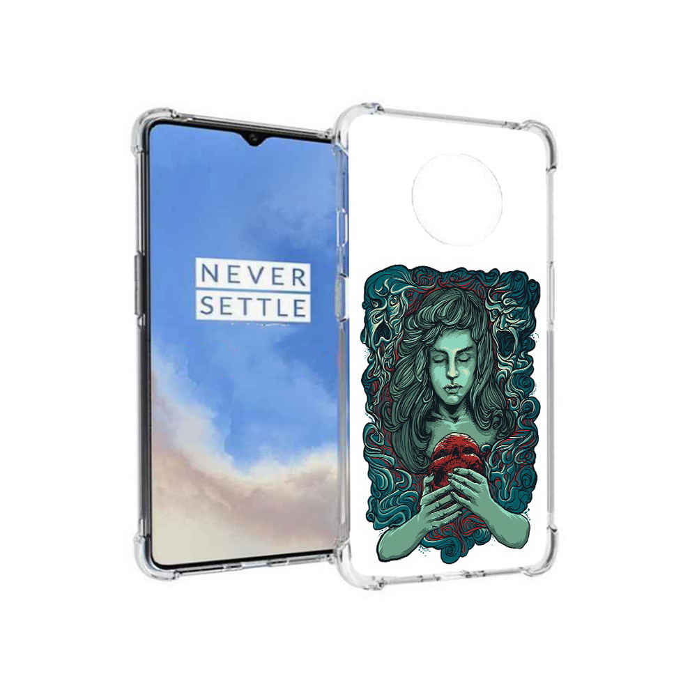 

Чехол MyPads Tocco для OnePlus 7T спящая девушка (PT227044.138.619), Прозрачный, Tocco