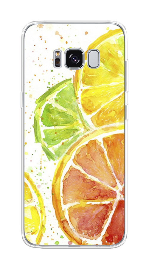 

Чехол на Samsung Galaxy S8 "Цитрусовые", Белый;желтый;красный;зеленый, 24750-1
