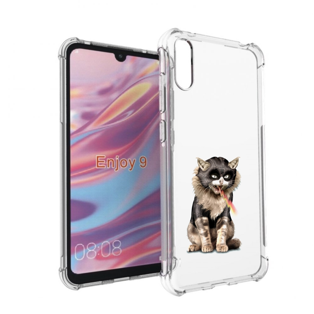 

Чехол бампер MyPads дьяволский кот для Huawei Enjoy 9., Прозрачный, Tocco