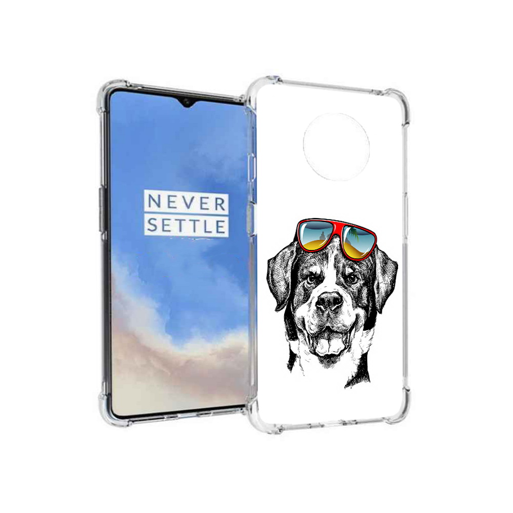 

Чехол MyPads Tocco для OnePlus 7T счастливая собака (PT227044.138.631), Прозрачный, Tocco