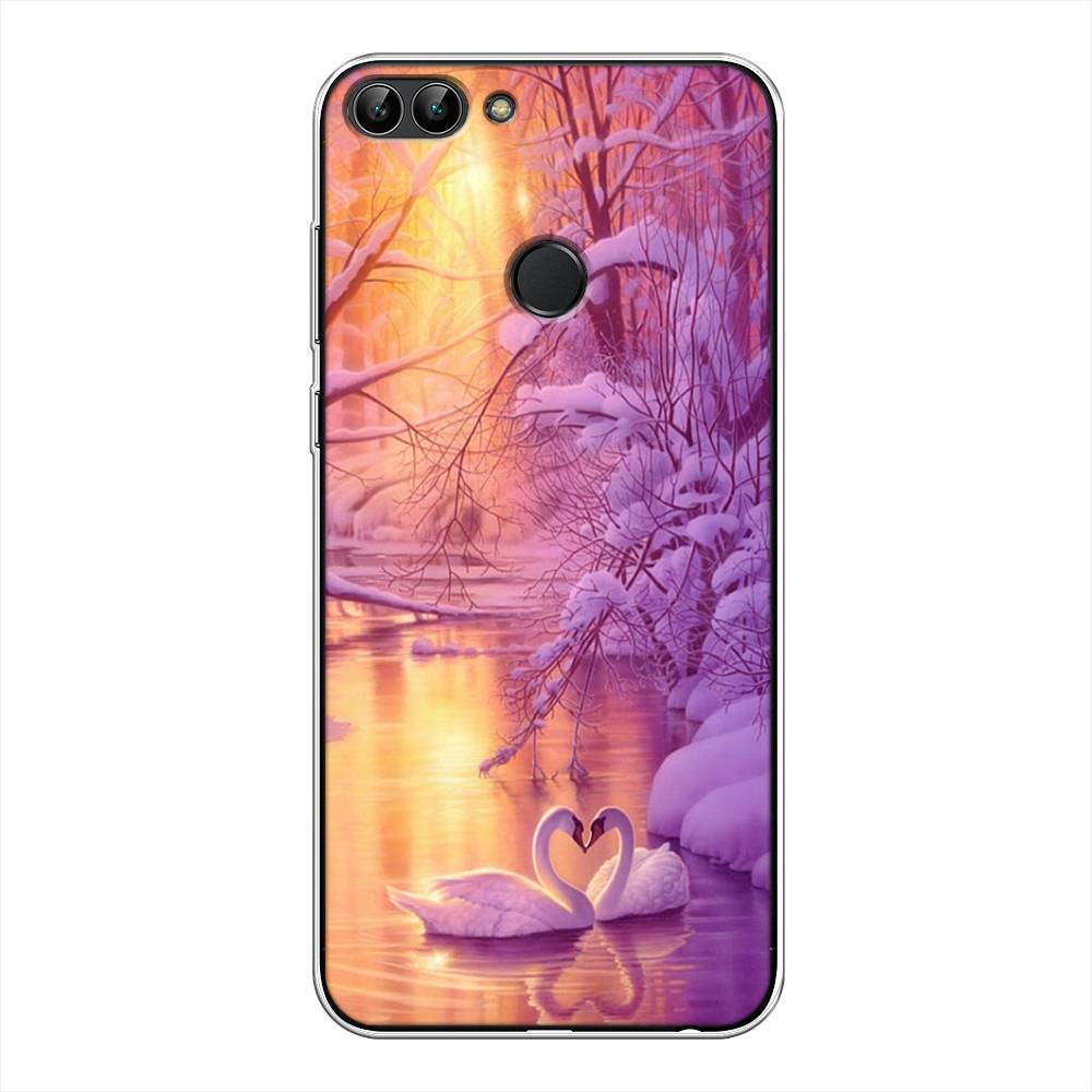 

Чехол на Huawei P Smart "Зима 1", Фиолетовый;желтый, 64050-2