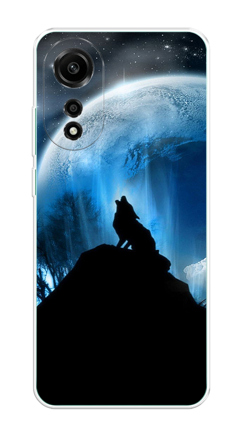 

Чехол на Oppo A78 4G "Волк 2", Синий;черный;белый, 2514750-1