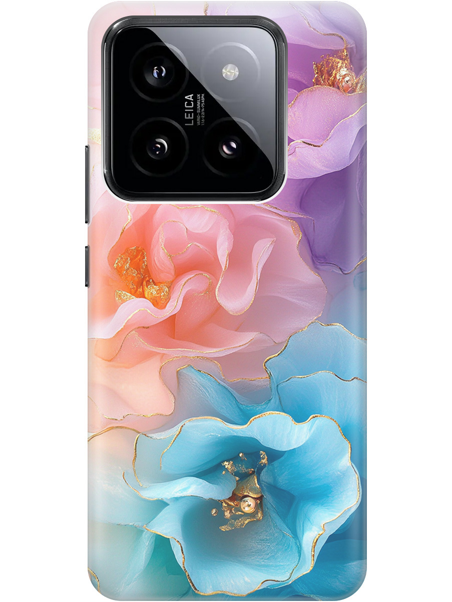 

Силиконовый чехол на Xiaomi 14 Pro с принтом "Изумительные цветы", Прозрачный;фиолетовый;голубой;оранжевый;розовый, 777771023