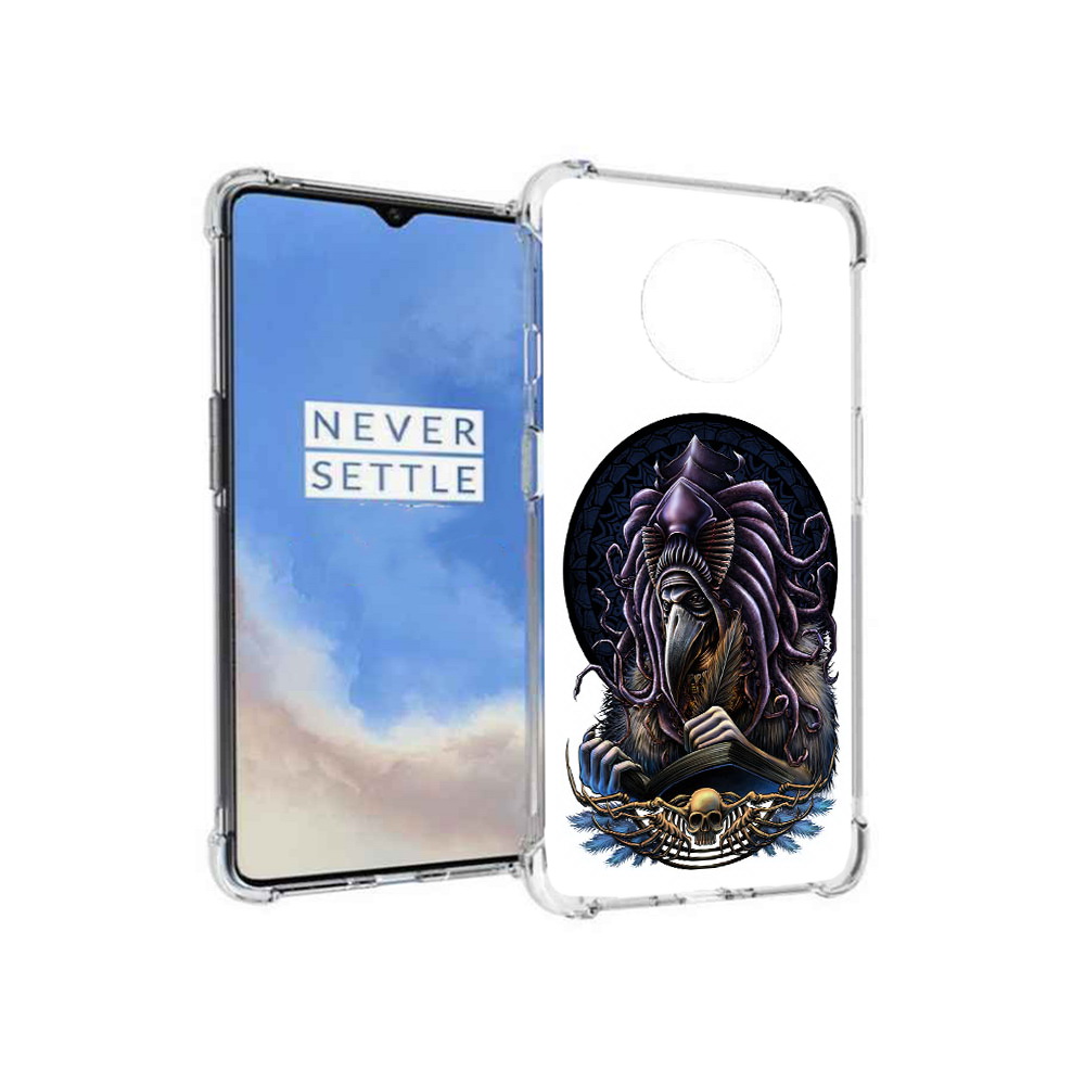 

Чехол MyPads Tocco для OnePlus 7T умный ворон (PT227044.138.650), Прозрачный, Tocco
