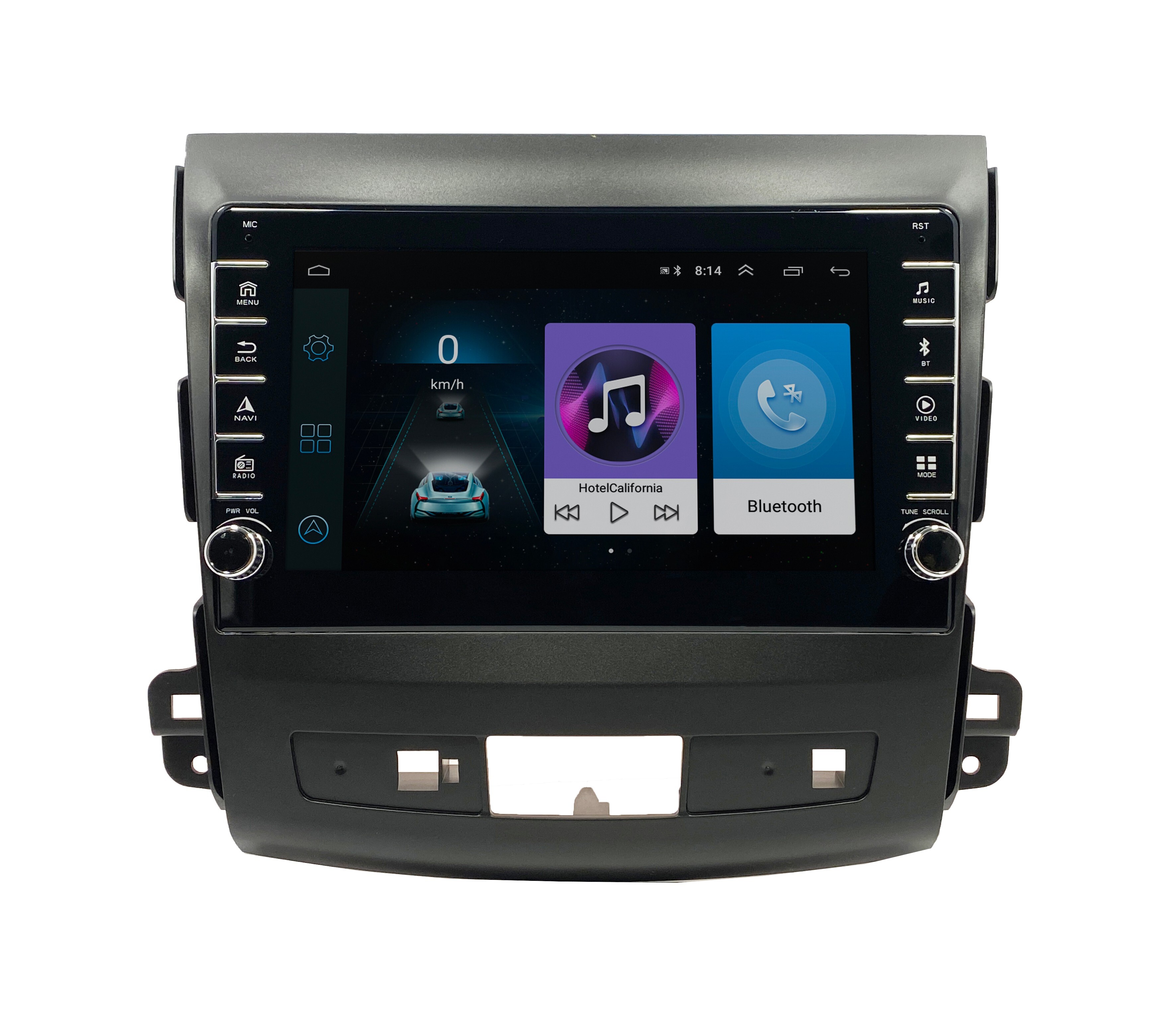 Автомагнитола ANDROID Mitsubishi Outlander XL 2006-2012, Android 12, 2/16GB, с крутилками