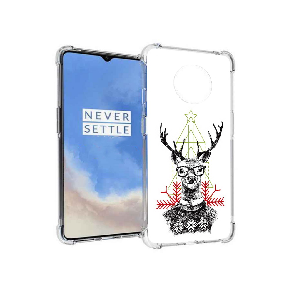 

Чехол MyPads Tocco для OnePlus 7T умный олень (PT227044.138.652), Прозрачный, Tocco