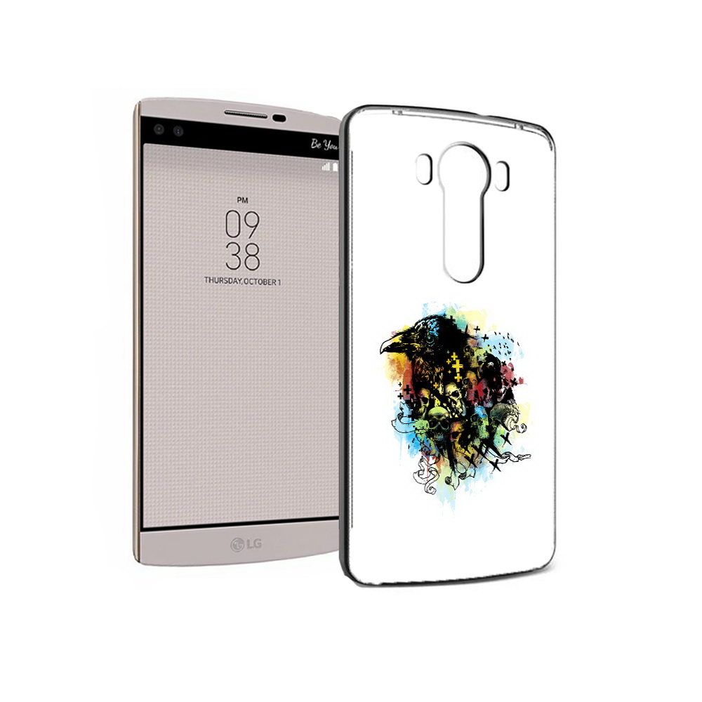 

Чехол MyPads Tocco для LG V10 ворон и черепа (PT25325.78.273), Прозрачный, Tocco