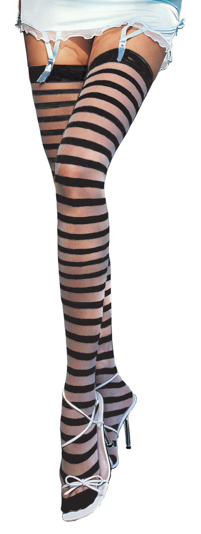 

Чулки полосатые взрослые Leg Avenue l1005bk, l1005bk