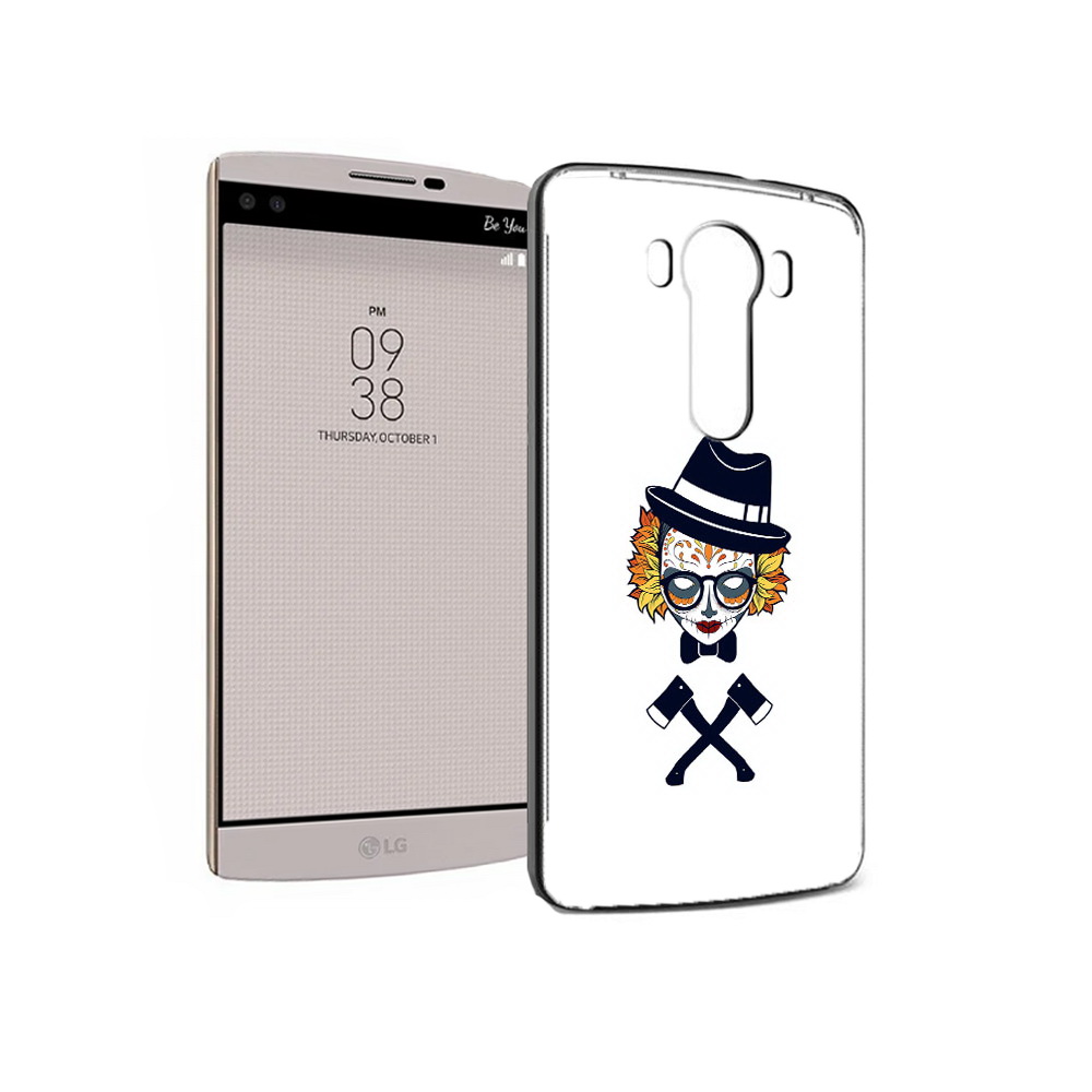 

Чехол MyPads Tocco для LG V10 девушка в маске с топорами рисунок (PT25325.78.304), Прозрачный, Tocco