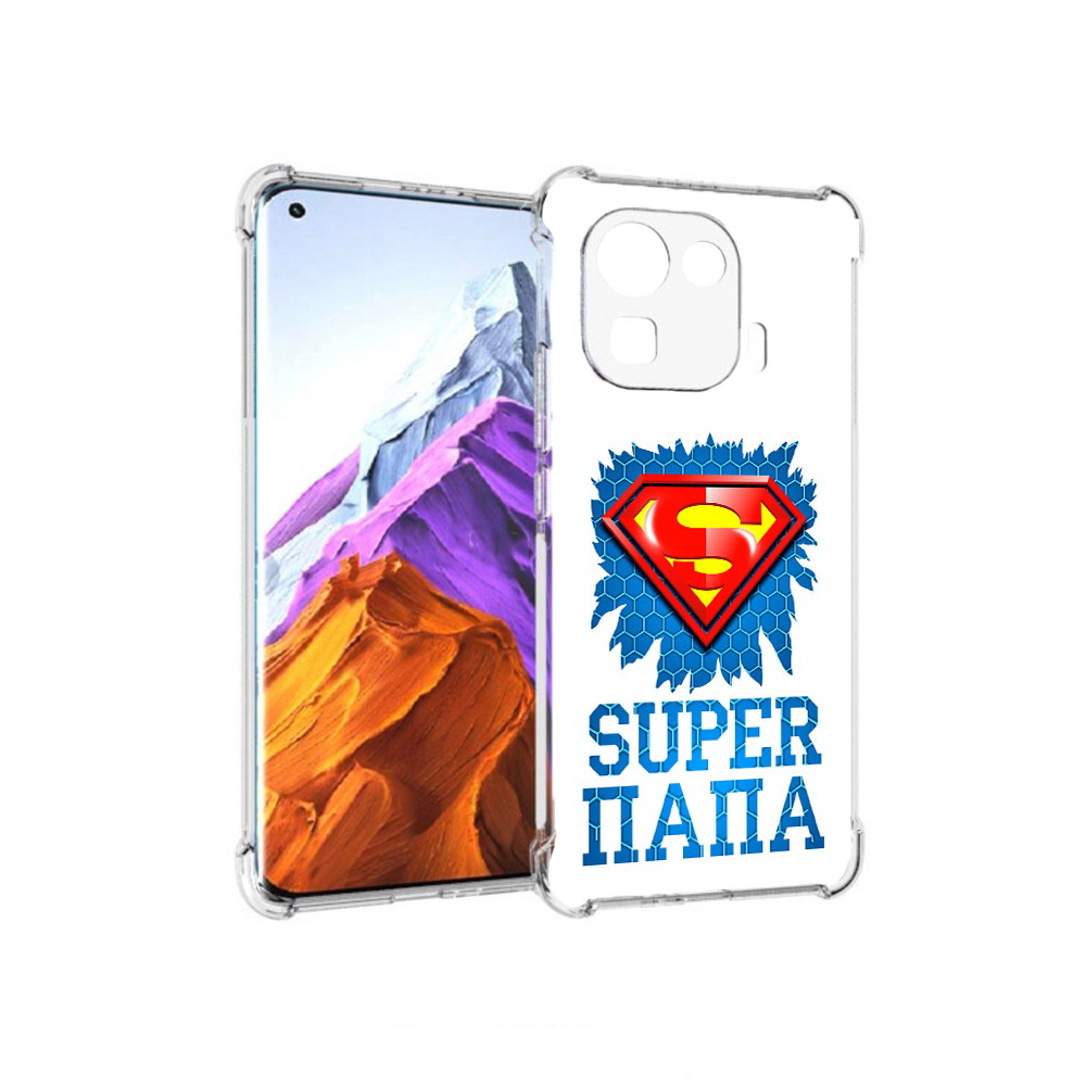 

Чехол MyPads Tocco для Xiaomi 11 Pro Супер Папа (PT144585.286.165), Прозрачный, Tocco