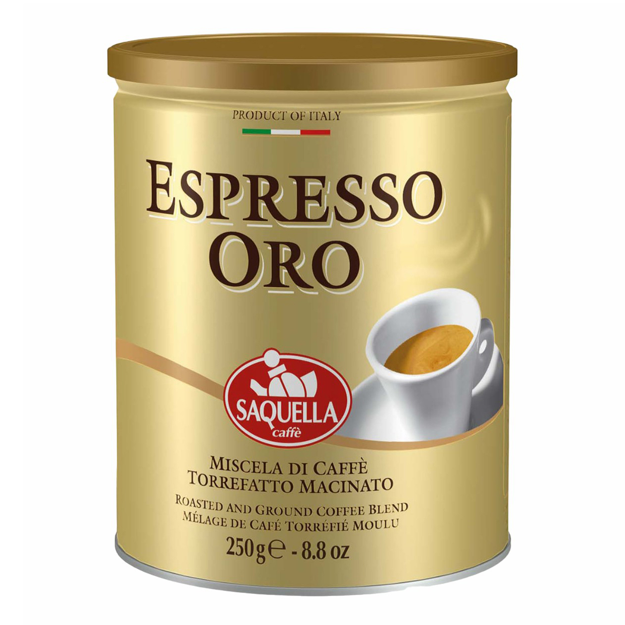 Кофе Saquella Bar Italia Espresso Oro молотый 250 г
