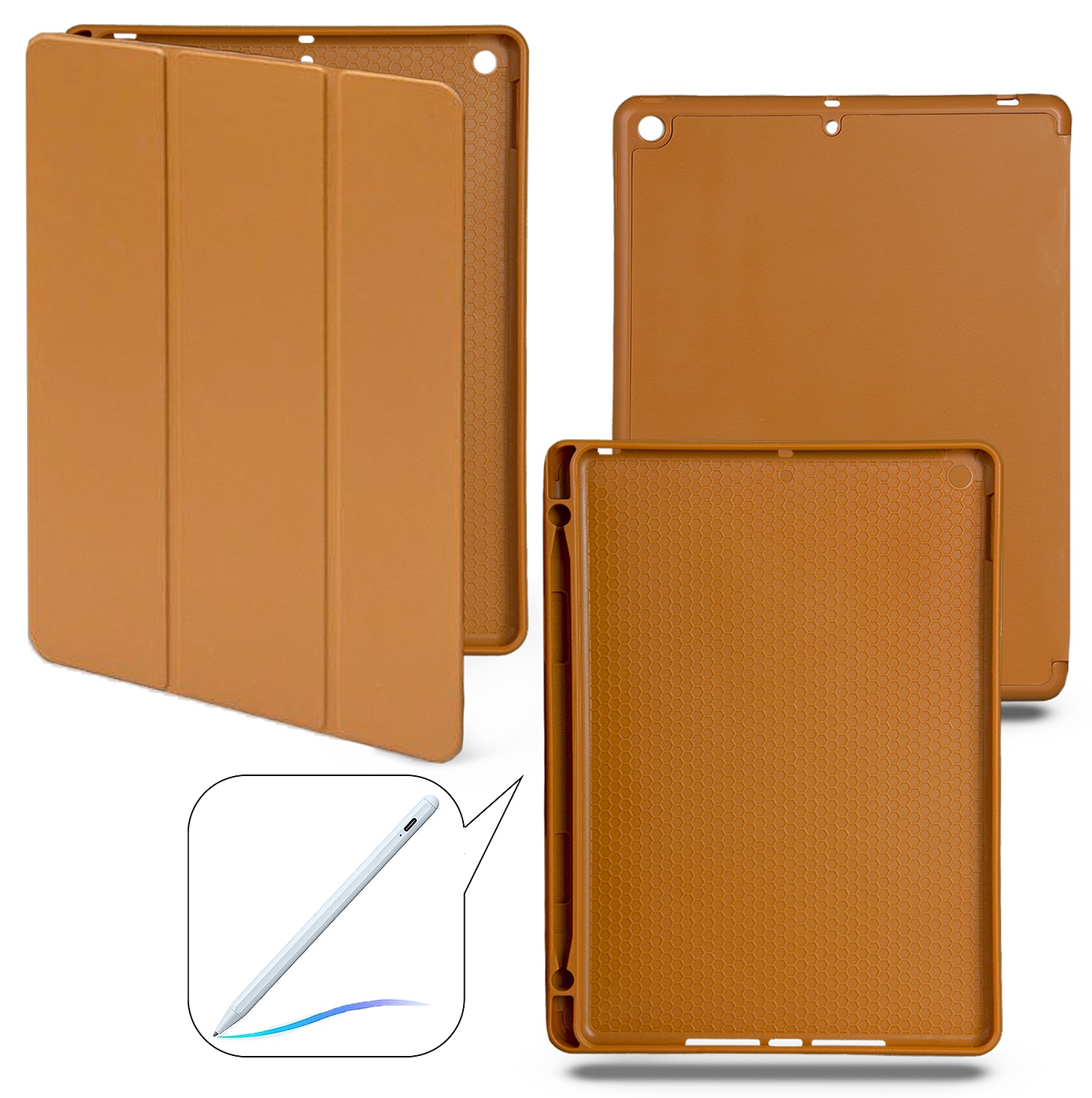 

Чехол-книжка для iPad 10.2 (2019/2020/2021) Smart case (Pencil) Brown №2, Коричневый, Чехол-книжка для iPad 10.2 (2019/2020/2021) Smart case (Pencil) Brown №2