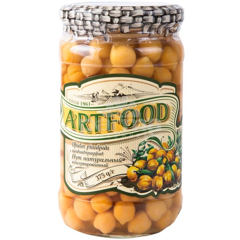 Нут Artfood натуральный консервированный 375 г 180₽