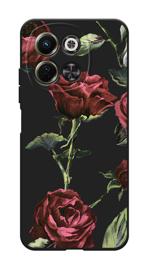 

Чехол Awog на Tecno Spark 30 5G "Бордовые розы фон", Бордовый, 309752-1