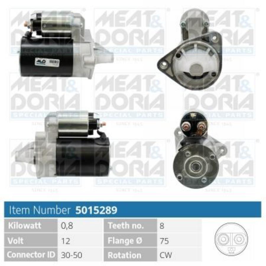 

Стартер 12V 0,8KW Daewoo Matiz (M100) 0.8/1.0