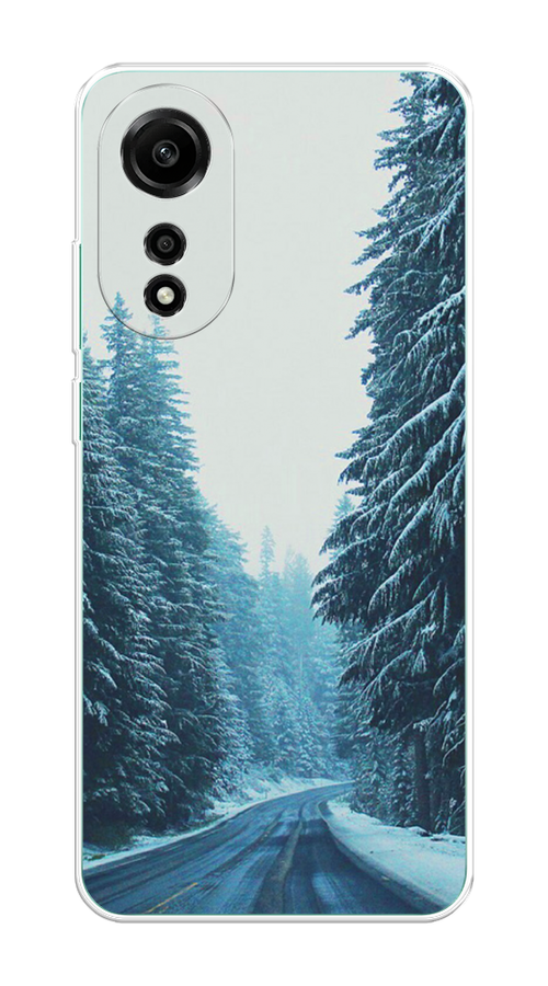 

Чехол на Oppo A78 4G "Зима 9", Бежевый;голубой;черный, 2514750-1
