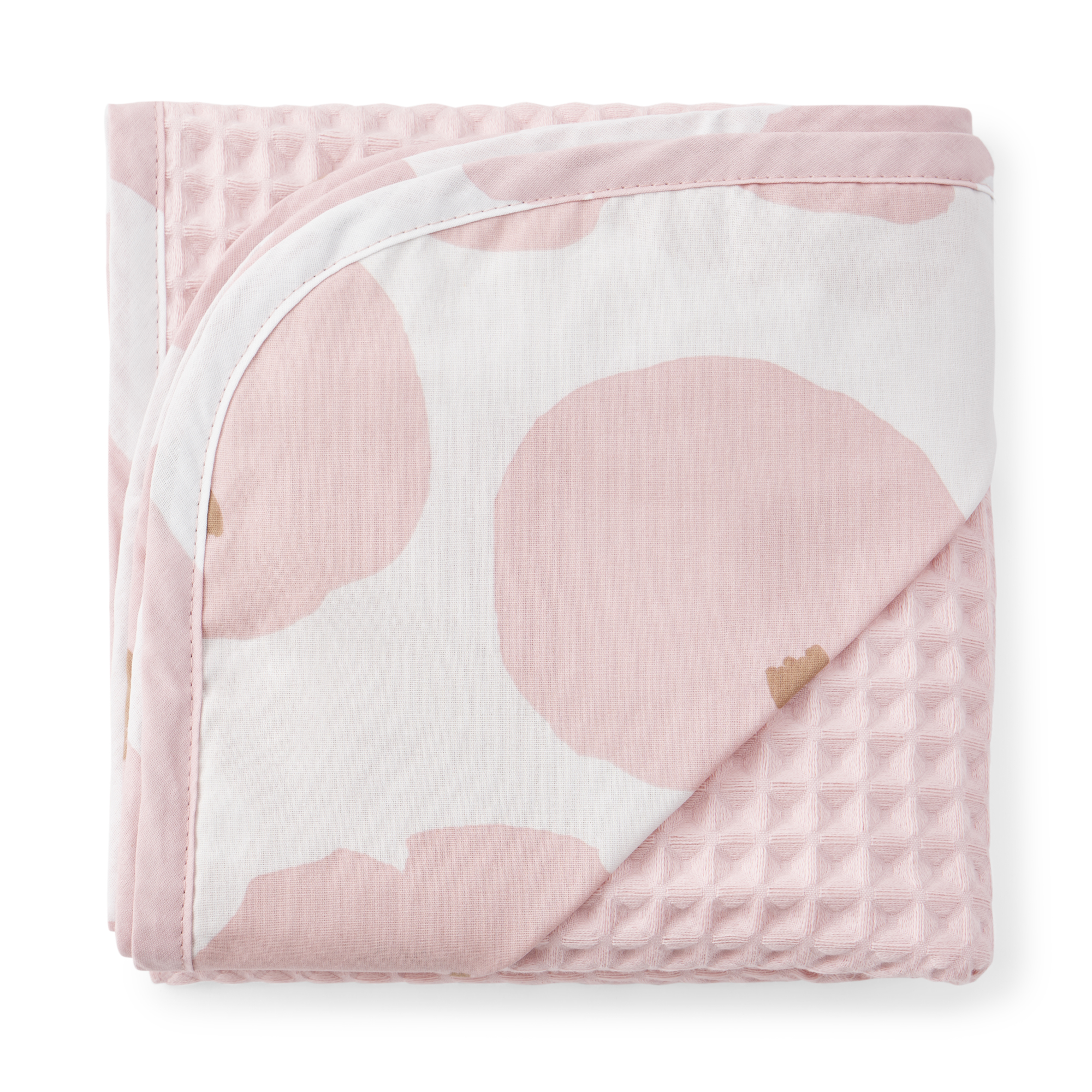 Полотенце для новорожденных Happy Baby, с капюшоном на уголке, 100х100 см, розовый
