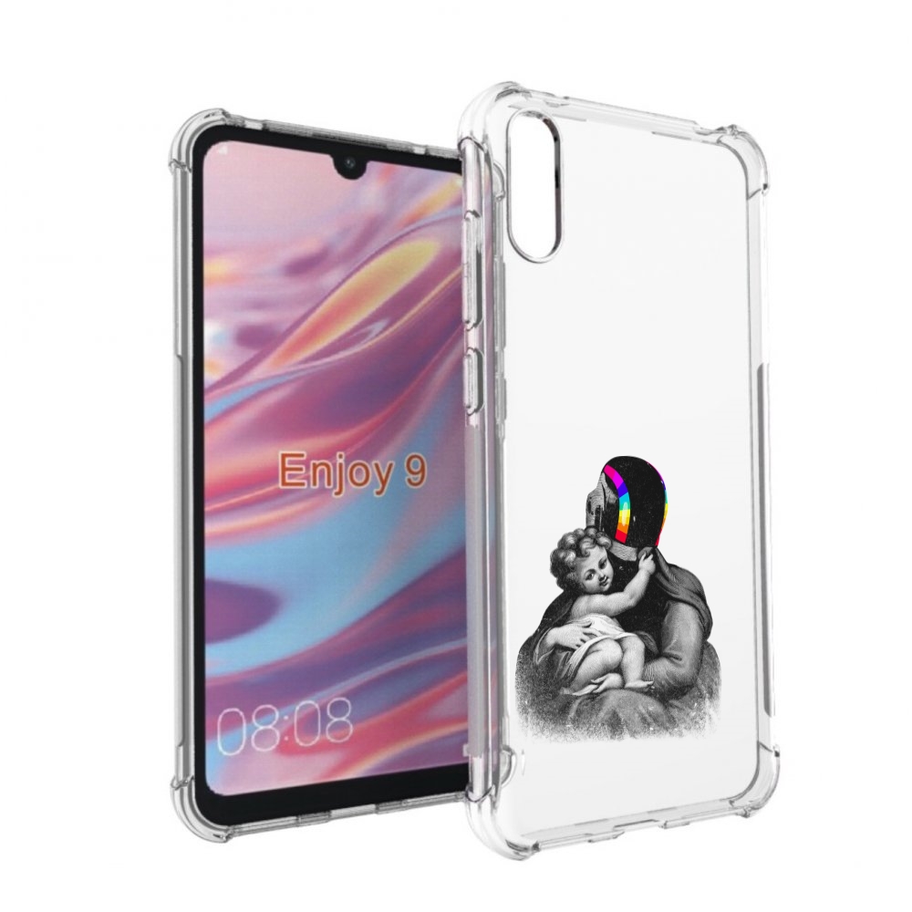 

Чехол бампер MyPads защитник в шлеме для Huawei Enjoy 9., Прозрачный, Tocco