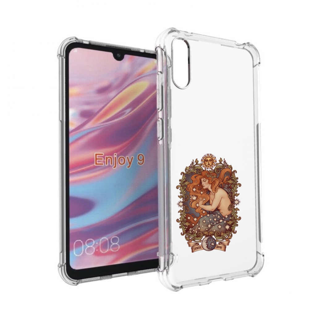 

Чехол бампер MyPads звездная девушка абстракция для Huawei Enjoy, Прозрачный, Tocco
