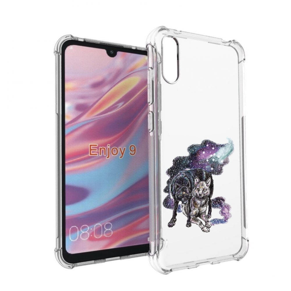

Чехол бампер MyPads звездные волки для Huawei Enjoy 9., Прозрачный, Tocco