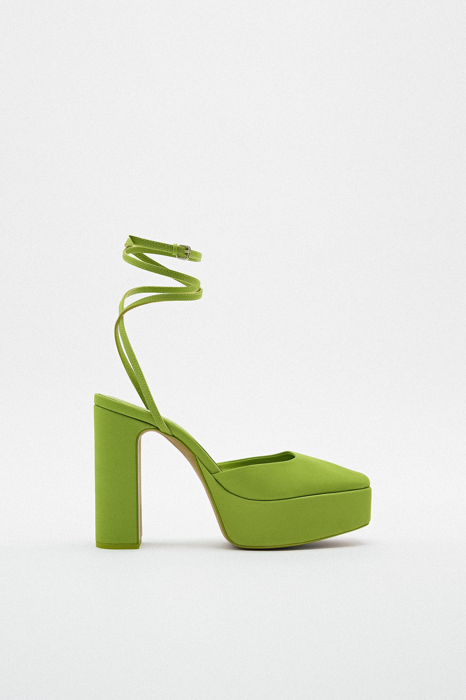 

Туфли женские ZARA 12246010 зеленые 39 RU (доставка из-за рубежа), 12246010
