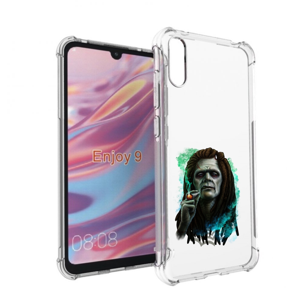 

Чехол бампер MyPads зеленый мужчина с сигаретой для Huawei Enjoy, Прозрачный, Tocco