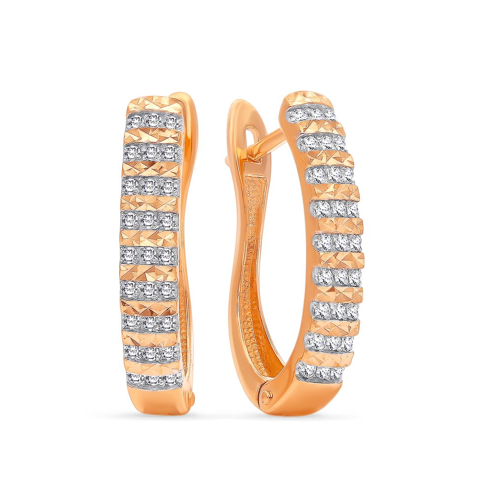 

Серьги из красного золота 585Gold 102006603, бриллиант, 102006603