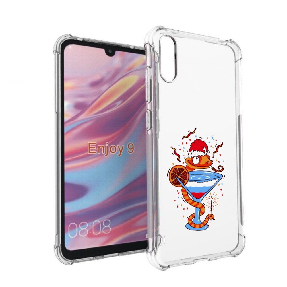 

Чехол бампер MyPads змейка для Huawei Enjoy 9., Прозрачный, Tocco