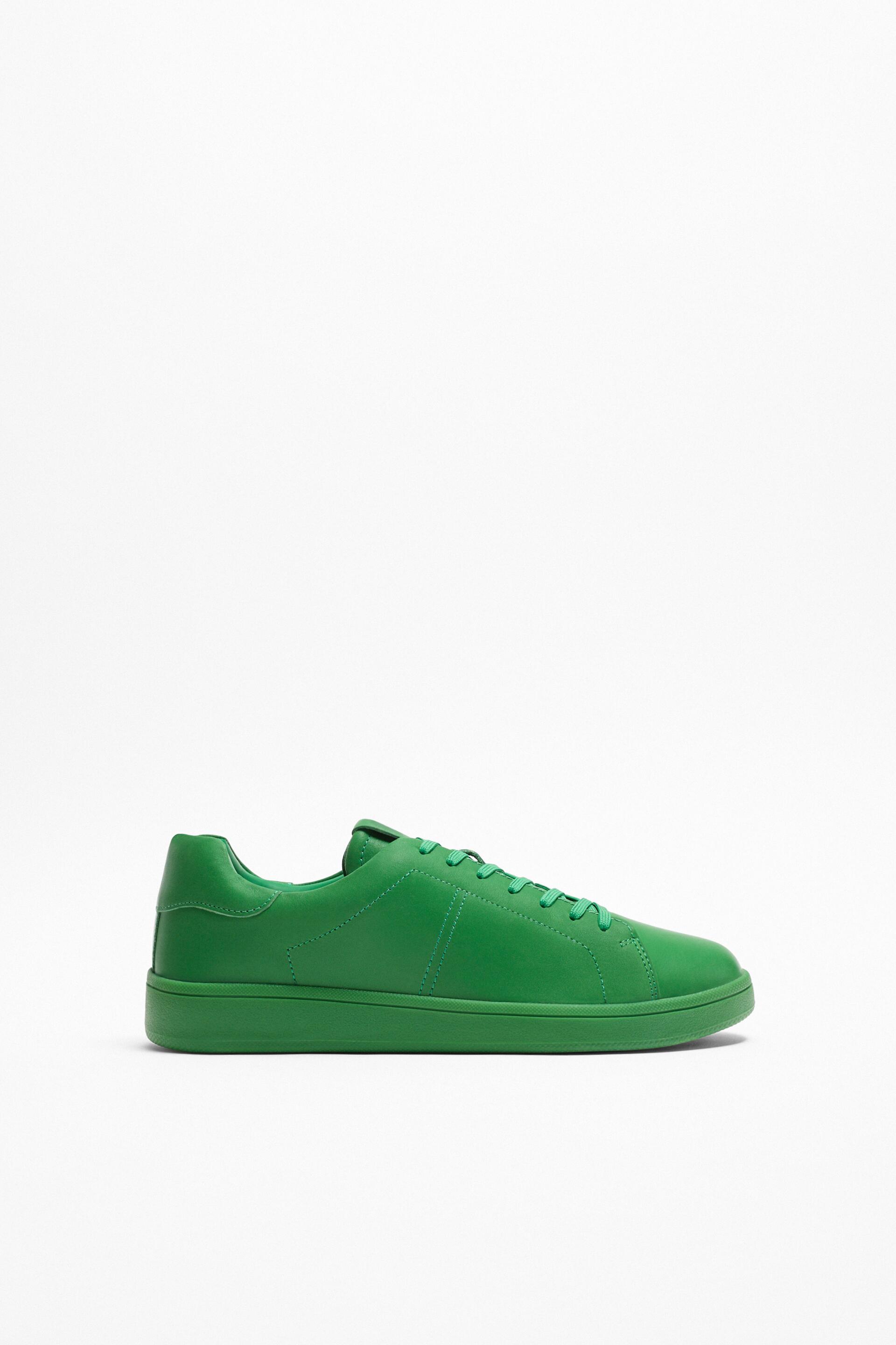 

Кеды мужские ZARA 12247020 зеленые 43 RU (доставка из-за рубежа), 12247020