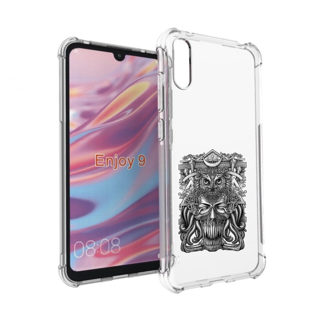

Чехол бампер MyPads зубастая сова для Huawei Enjoy 9., Прозрачный, Tocco