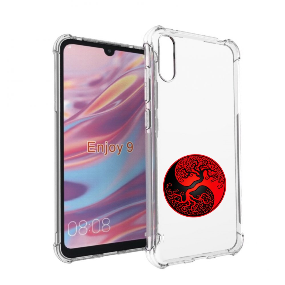 

Чехол бампер MyPads инь янь дерево для Huawei Enjoy 9., Прозрачный, Tocco