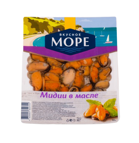 фото Мидии вкусное море в масле 180 г