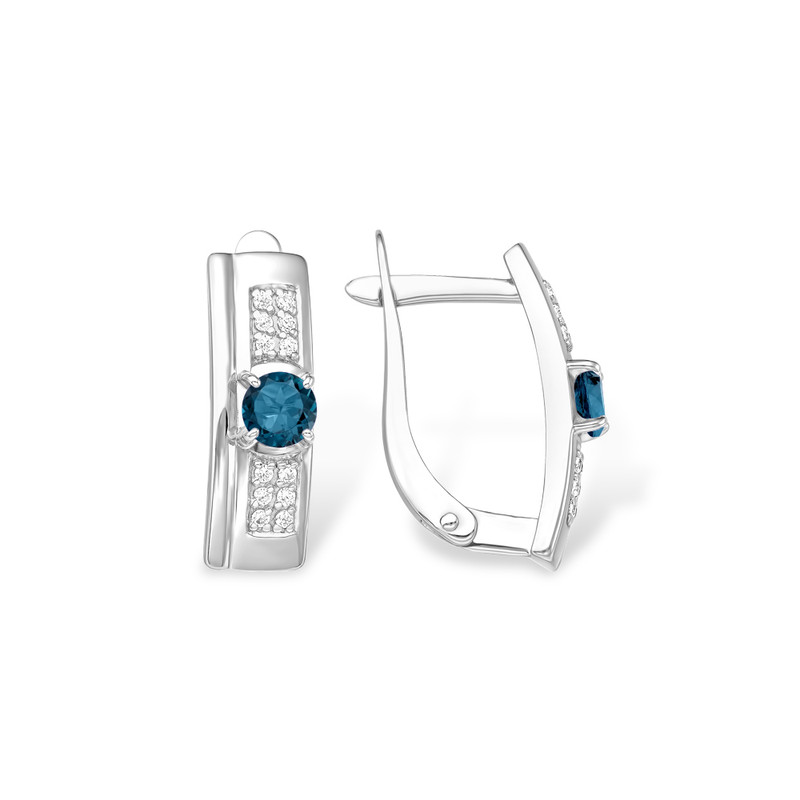 

Серьги из серебра EFREMOV 12210111356, топаз, 12210111356