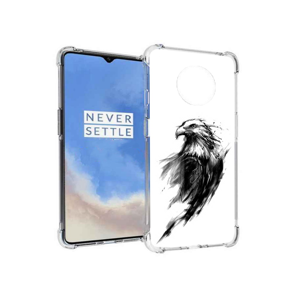 

Чехол MyPads Tocco для OnePlus 7T чб птица (PT227044.138.670), Прозрачный, Tocco