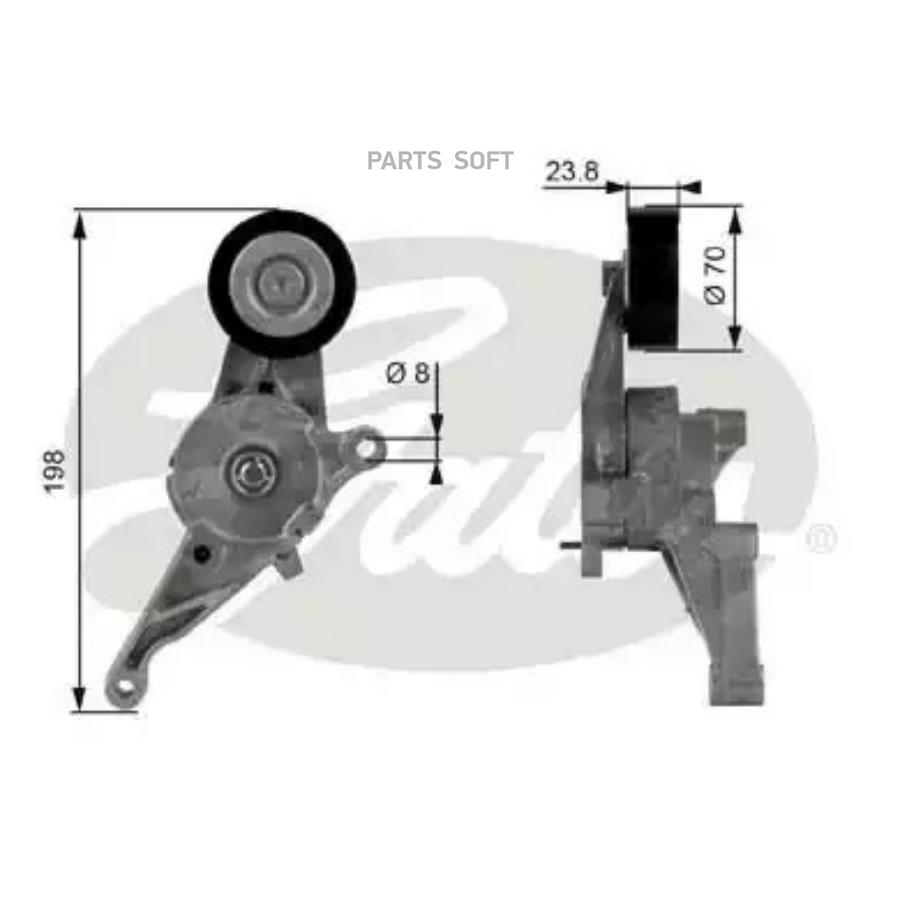 

GATES Натяжитель ремня GATES T38436