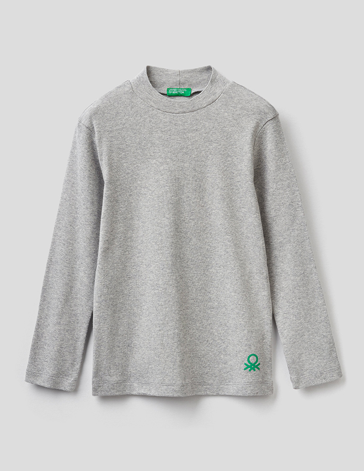 

Водолазка для мальчиков Benetton цв. серый р.116, 21A_3I9WC2196