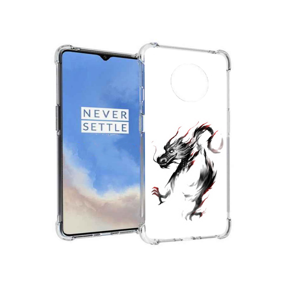 

Чехол MyPads Tocco для OnePlus 7T черный дракон (PT227044.138.690), Прозрачный, Tocco