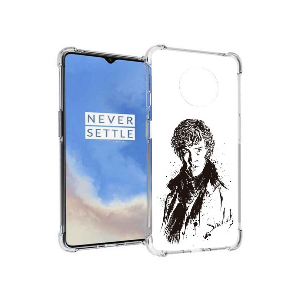 

Чехол MyPads Tocco для OnePlus 7T шерлок холмс портрет (PT227044.138.698), Прозрачный, Tocco