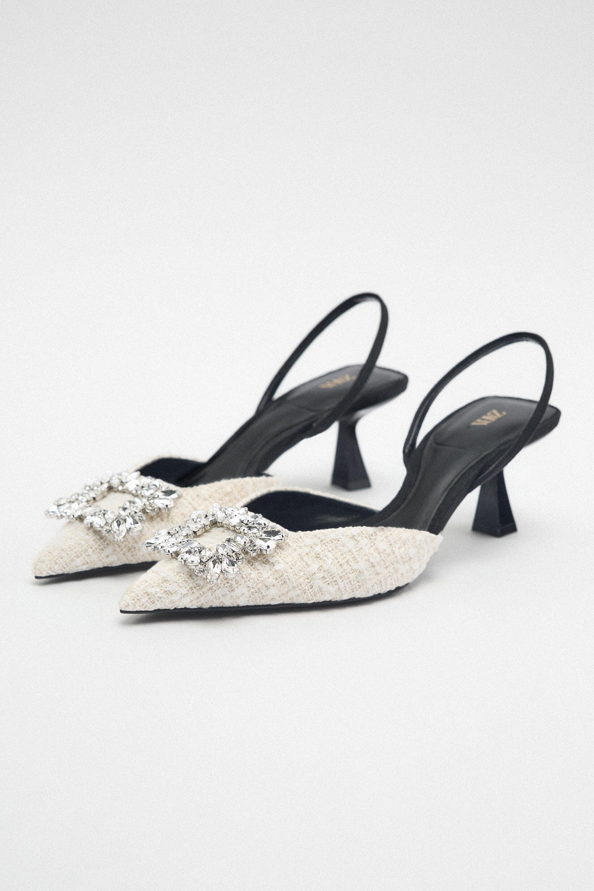 

Туфли женские ZARA 12253010 белые 39 RU (доставка из-за рубежа), 12253010